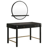 Best Furniture Outlet - Coaster - Arini 2-piece Makeup Vanity Table and Mirror Set Black - 224337-SET